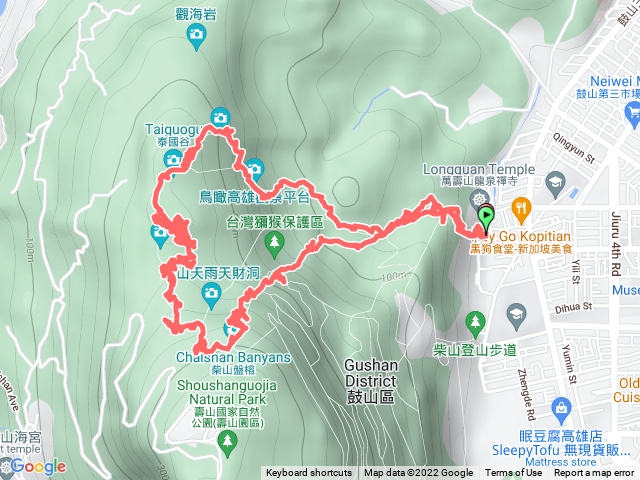 高雄北壽山秘境景點步道健走(7)-迴旋谷.大深谷.一線天 周邊秘境路徑