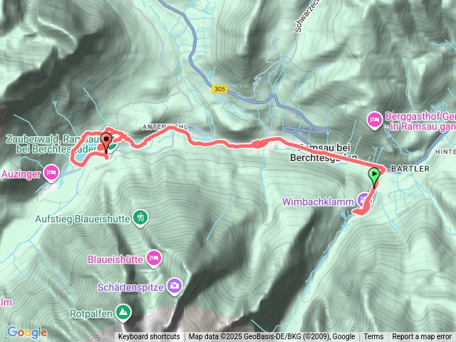 Wimbachbrücke峽谷、藍紹Ramsau、魔法森林Zauberwald、辛特湖Hintersee預覽圖