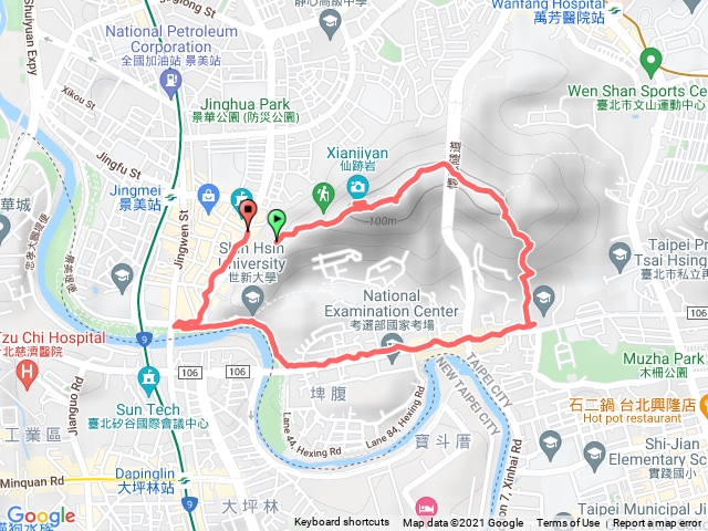 台北仙跡岩o型(景興上再興下)慢走