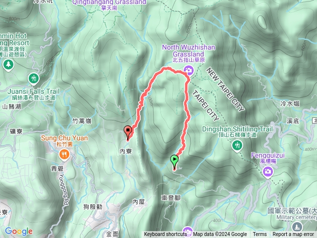 荷蘭古道+北五指山+內寮預覽圖