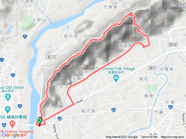 旗靈縱走O型路線繞回糖廠