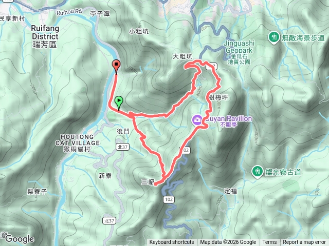 金字碑，三貂嶺山，不厭亭轉大粗坑預覽圖