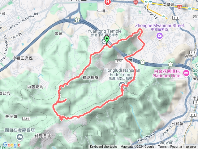 圓通寺烘爐地登山步道O型預覽圖