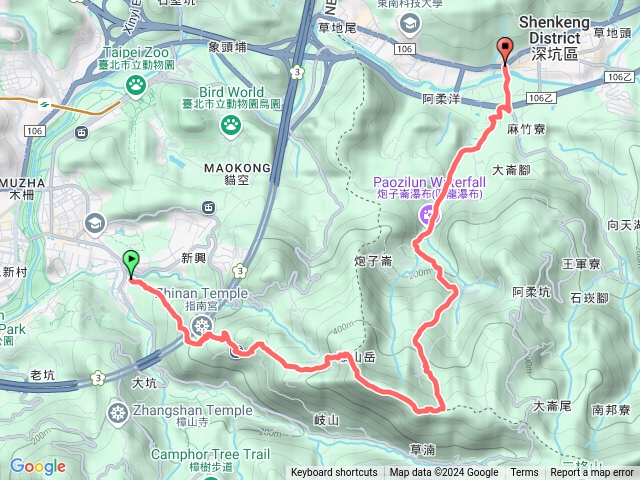 政大校門到深坑老街預覽圖