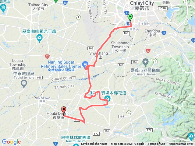嘉義後壁火車站騎跡