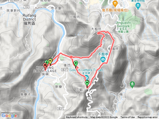 金字埤古道，大粗坑古道O型