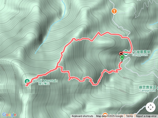 鵝公髻山（雲霧步道上第二登山口下）