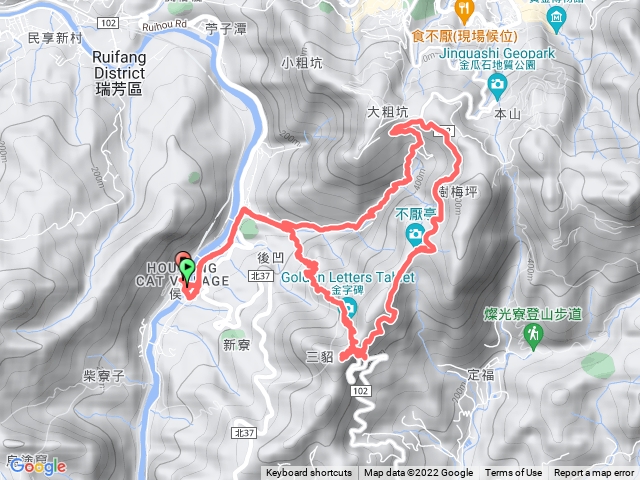 猴桐金字碑古道、大粗坑古道O型