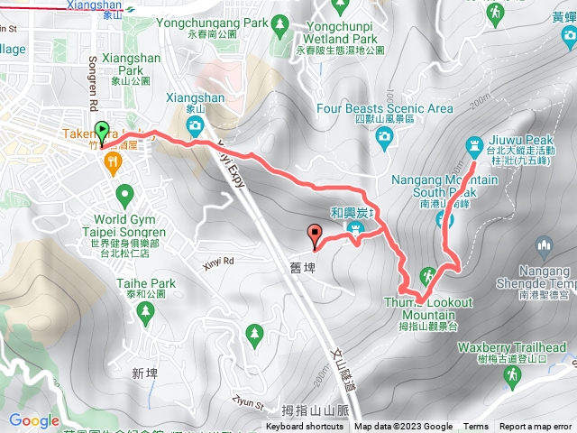 象山到九五峰從和興炭坑下