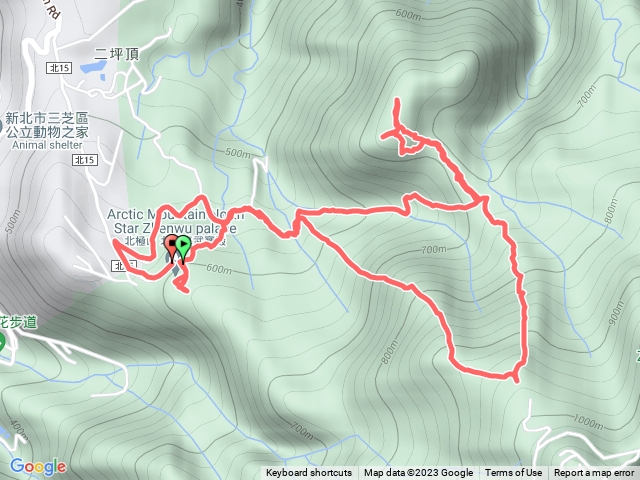 鷹豬O型，北星真武寶殿上鷹子鼻尖、豬母屏山