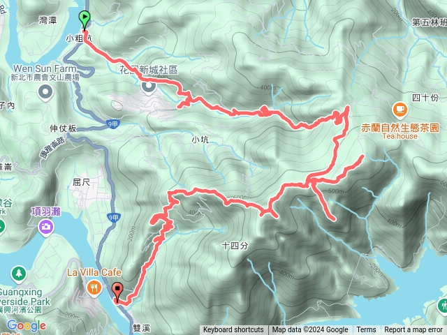 赤蘆古道、暗寶劍山、翡翠水庫觀景點、直潭山東北、主峰、二龍山