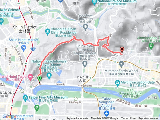 三美到老地方、文間山