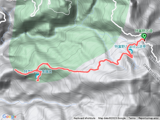 特富野古道+梯子板山來回