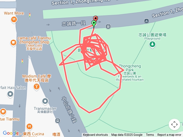 忠誠公園大步走