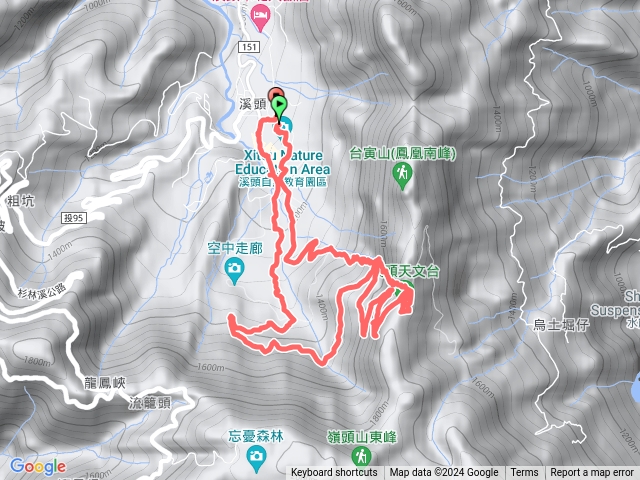 溪頭登山步道天文台鳳凰林道