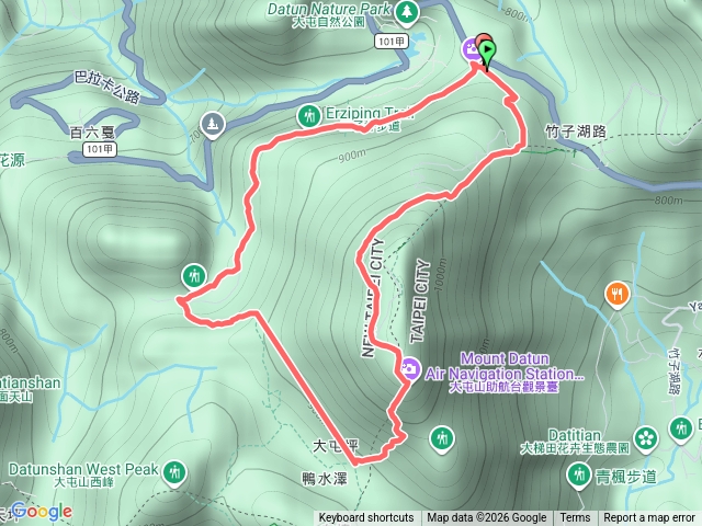 大屯山二子坪o型走