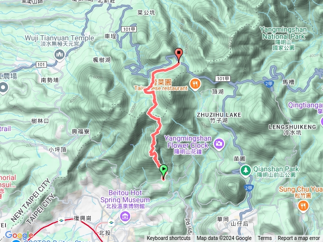 中正山登山口-中正山-小屯山-大屯坪-二子坪遊客中心預覽圖