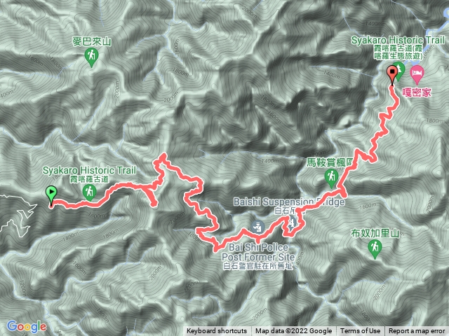 霞喀羅古道（含石鹿大山）