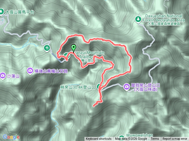 鳶嘴山稍來山預覽圖