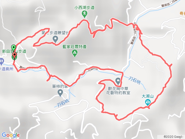 台中新田步道接大胡山O型20190601