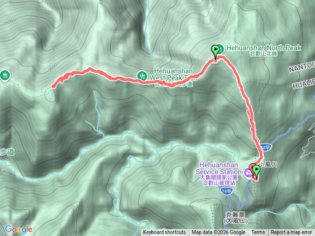 合歡北西(無抵達、快到3225峰
