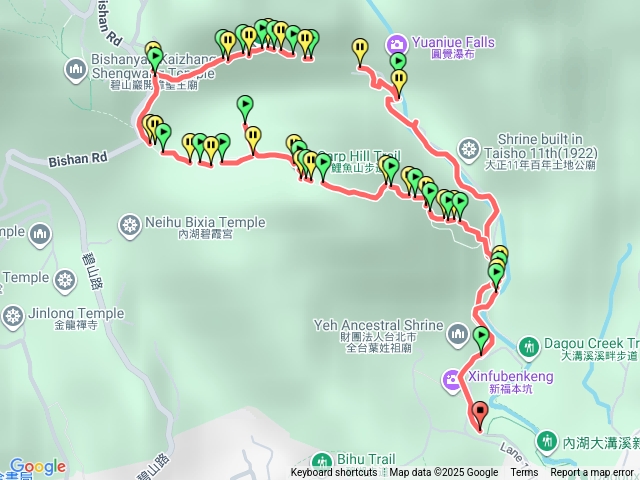 圓覺步道瀑布鯉魚山