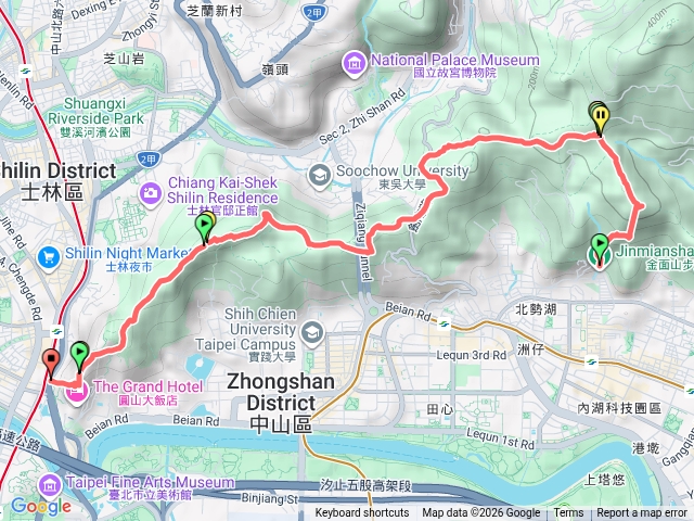 台北大縱走縱第5段支線：金劍縱走
