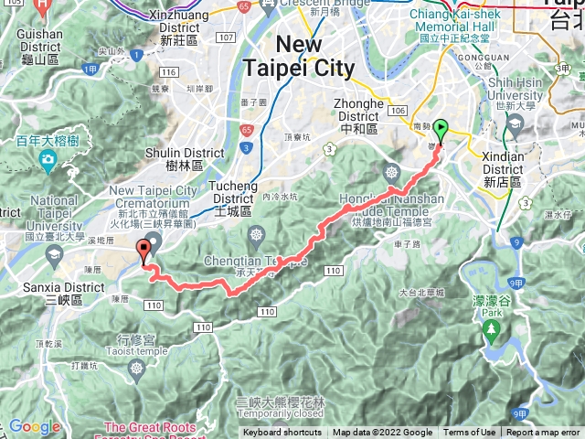 天上山蹤走（新店-中和-土城-三峽）