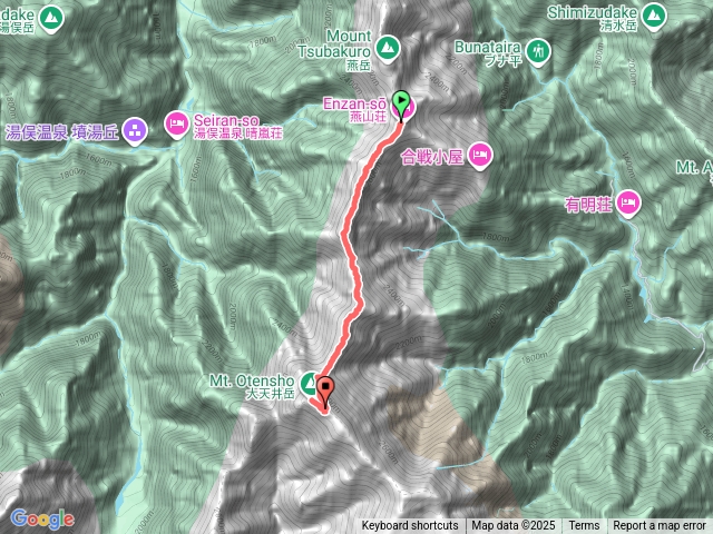 日本表銀座縱走-Day2燕山莊往大天山莊
