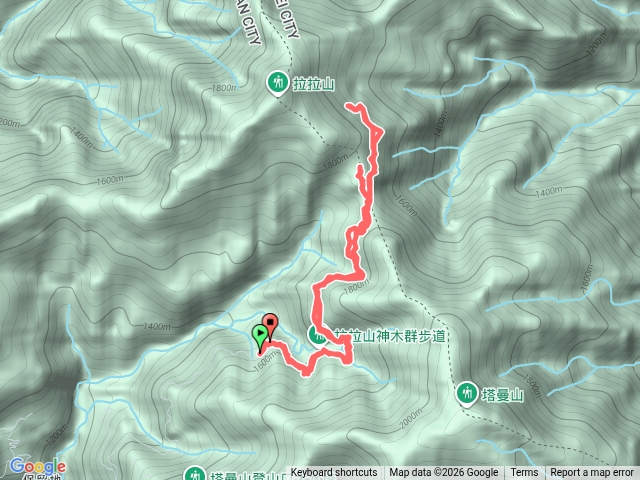 拉拉山森林遊樂區-巴福越嶺古道-達觀山