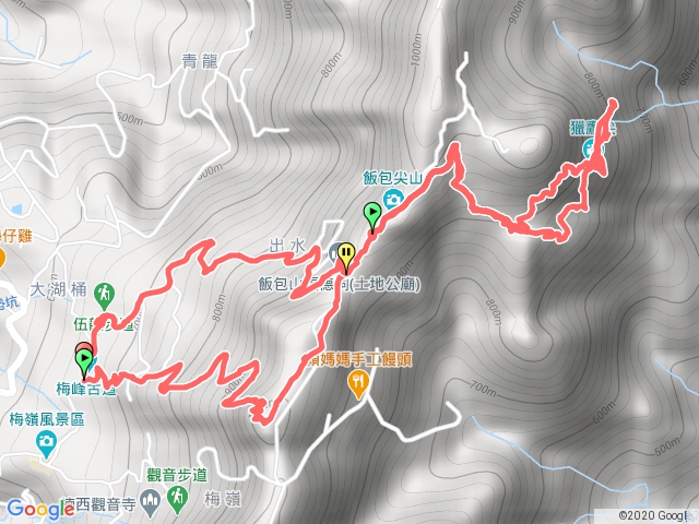 梅峰古道一線天伍龍步道