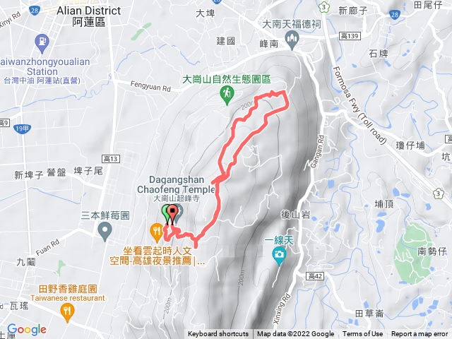 大崗山盤龍峽谷往返