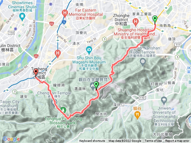天上山系/牛埔山/五尖山/文筆山/五城山/天上山/望月亭/桐花公園/賞螢步道