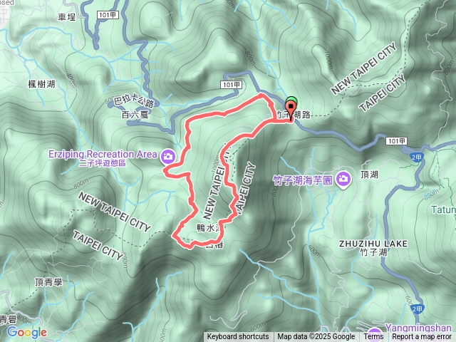鞍部停車場-馬路上大屯主峰-大屯南峰-二子坪-鞍部