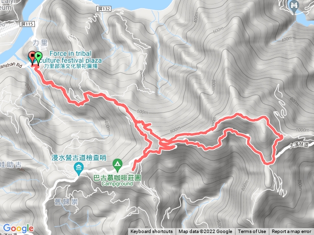 力里山坎頭窩山