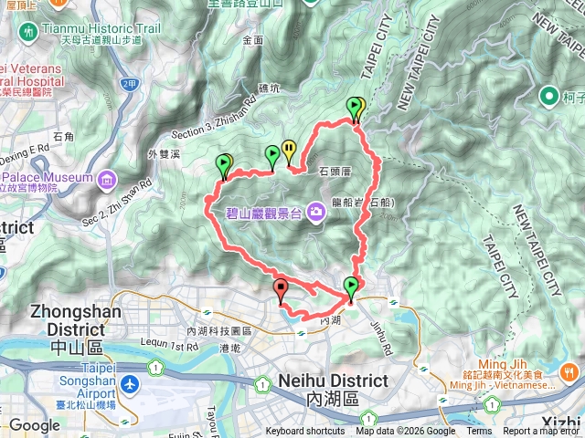 內湖雙心縱走預覽圖