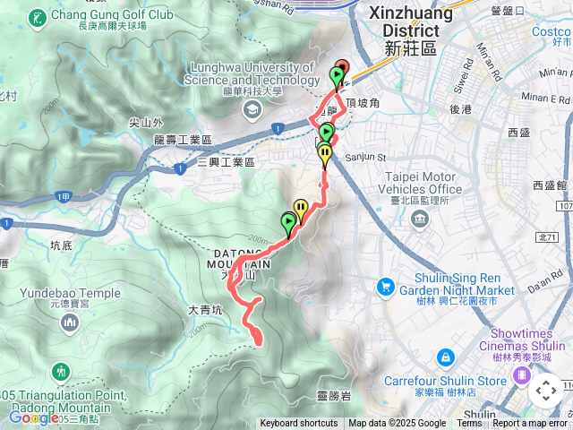 夜爬青龍嶺