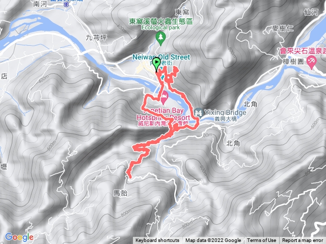 內灣南坪古道、馬胎古道、內灣山O型