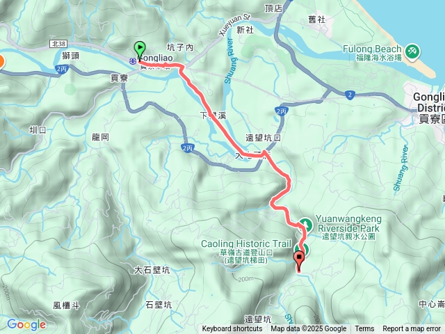 貢寮車站-德心宮-遠望坑親水公園-跌死馬橋