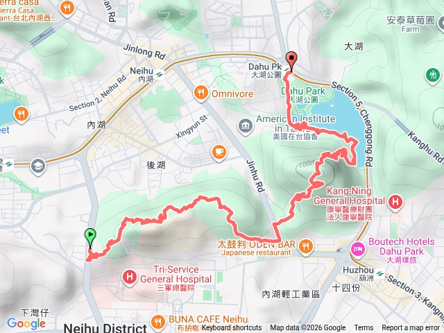 內湖將軍嶺＞灣仔山＞白鷺鷥山＞大湖公園預覽圖