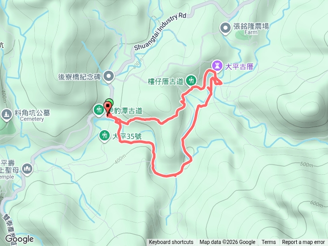樓仔厝 虎豹潭古道O走預覽圖