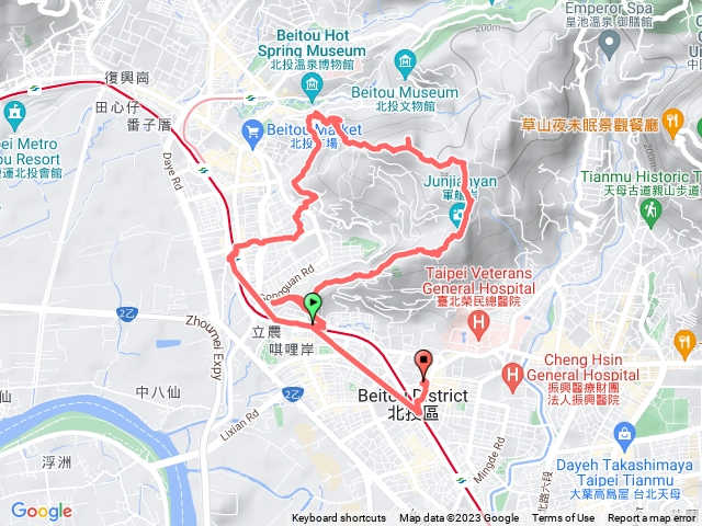 唭哩岸山 連走新北投