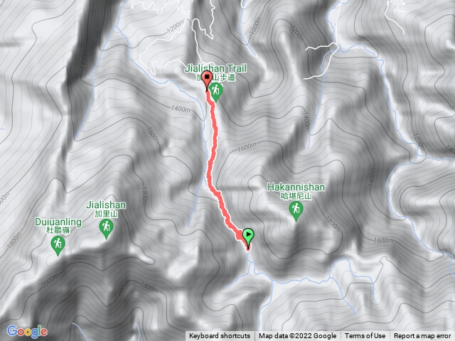 哈加縱走 回程西線 風美溪