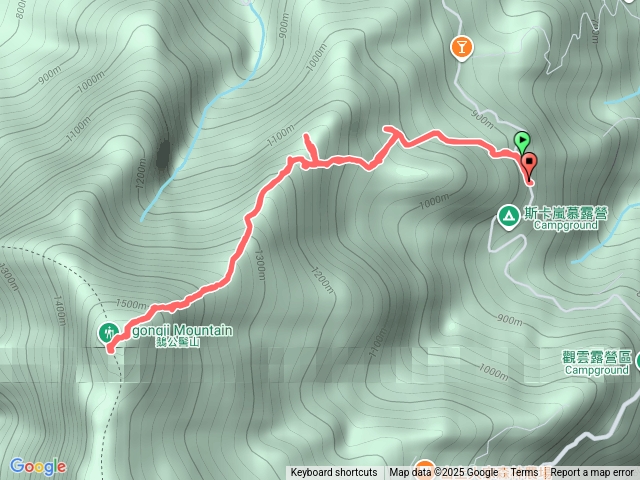 鵝公髻第二登山口直上直下