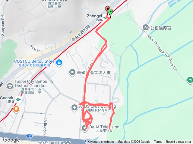 2026-07-21 舊貴子坑溪步道賞關渡熊裝置藝術─舊貴子坑溪步道→關渡熊裝置藝術→關渡慈濟靜思堂