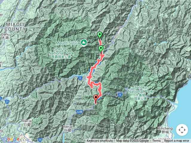 武陵農場-桃山（煙聲）瀑布→合歡山