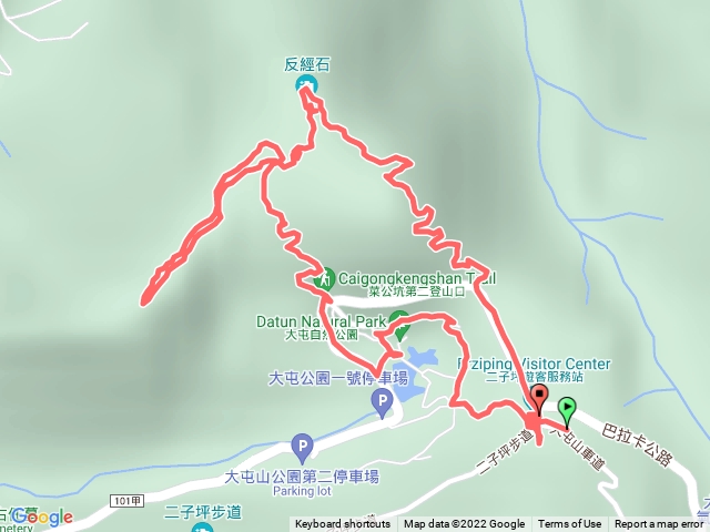 二子坪服務站-菜公坑山-百拉卡山