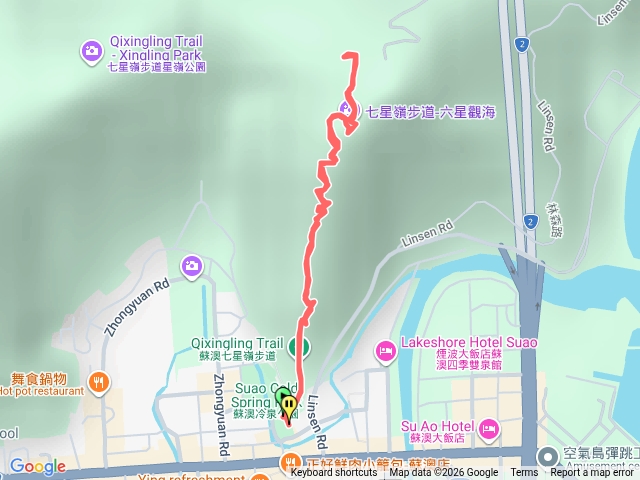 七星嶺的一到六星來回預覽圖