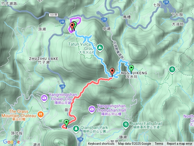 小油坑山連走七星山經七星公園下公車總站