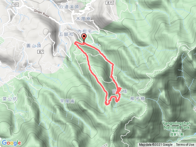 2020-07-19  三芝 五腳松古道-紅葉谷瀑布-內柑宅古道 O型